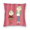 Charlie And Lola Square Pillowcase Polyester Linen Velvet Creative Zip Decor Pillow Case Car Cushion Cover