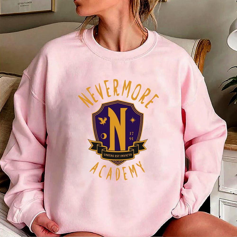 Hanorac unisex Vintage Nevermore Academy Hanorac Wednesday Addam Pulover Trendy Allan Poe Seria TV Addams Hanorac Wednesday