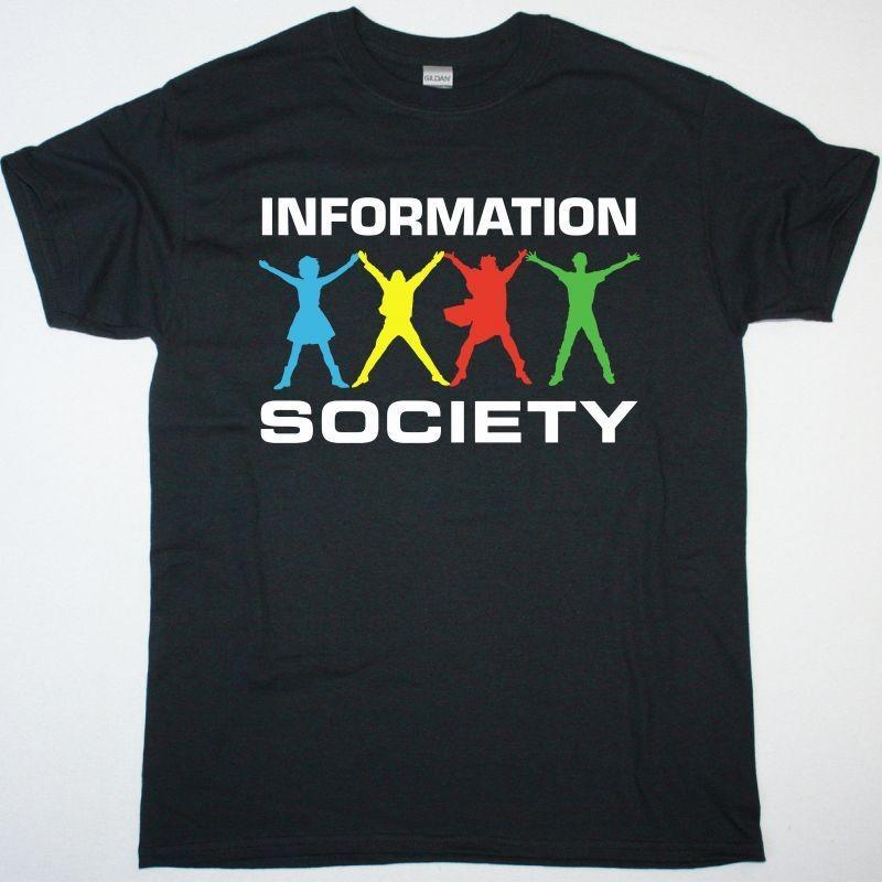Information Society Logo Black T-Shirt XXXL