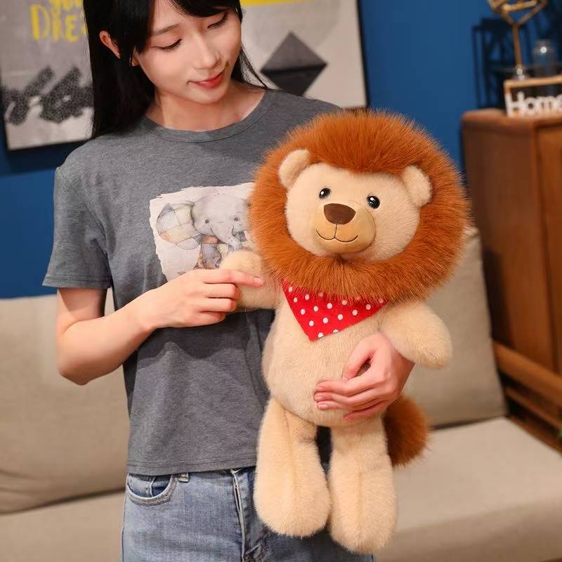 Latest Simulation Lion King Doll Kawaii Plush Toy Handmade Doll Cartoon Anime Cute Children's Birthday Gift Doll Halloween