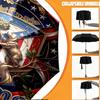 Custom Name Personalized Atletico Madrid Print Umbrella, Auto Open Close, 8‑Rib Sturdy Frame, Commute Camping Hiking Use, Birthday Gift