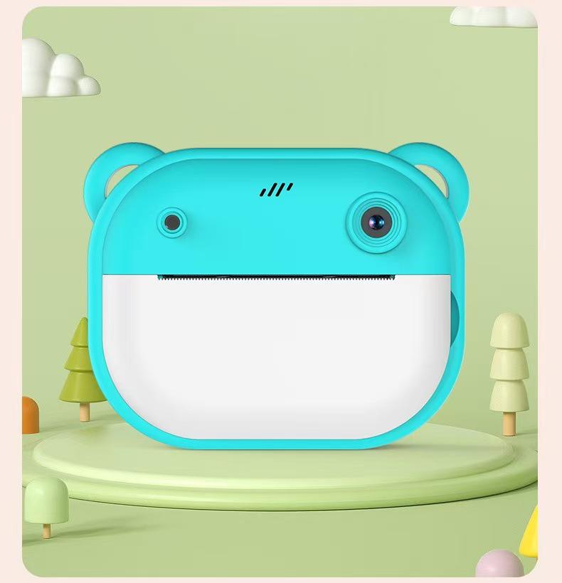 HD Kids' Instant Cartoon Camera Toy: Mini Photo & Print