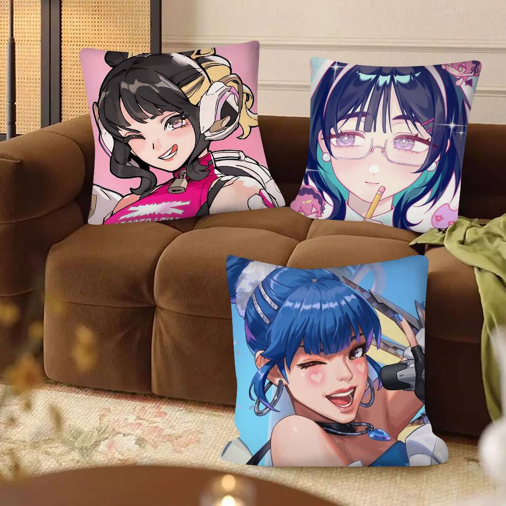1Pc Pop Game O-Overwatch Pillow Case Fashion Square Pillowcase Bedroom Sofa Room Ins Decoration Leisure