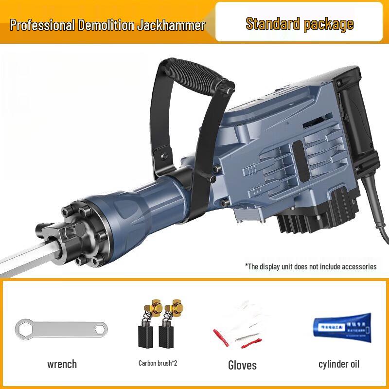 Longma Tribe Industrial Heavy-Duty Electric Demolition Hammer CN plug (adapter included)