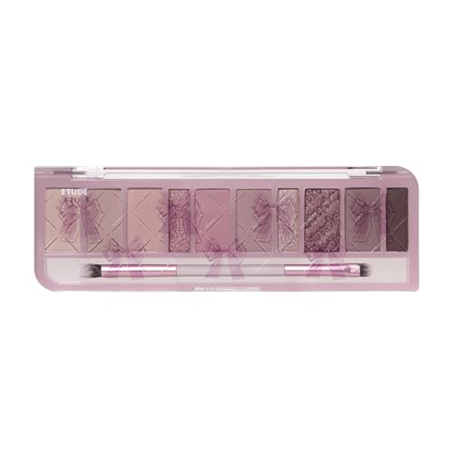 ETUDE Play Color Eyeshadow Cool Stage / 10-color Palette Gel Texture Glitter Shimmer Matte Keyboard Shadow