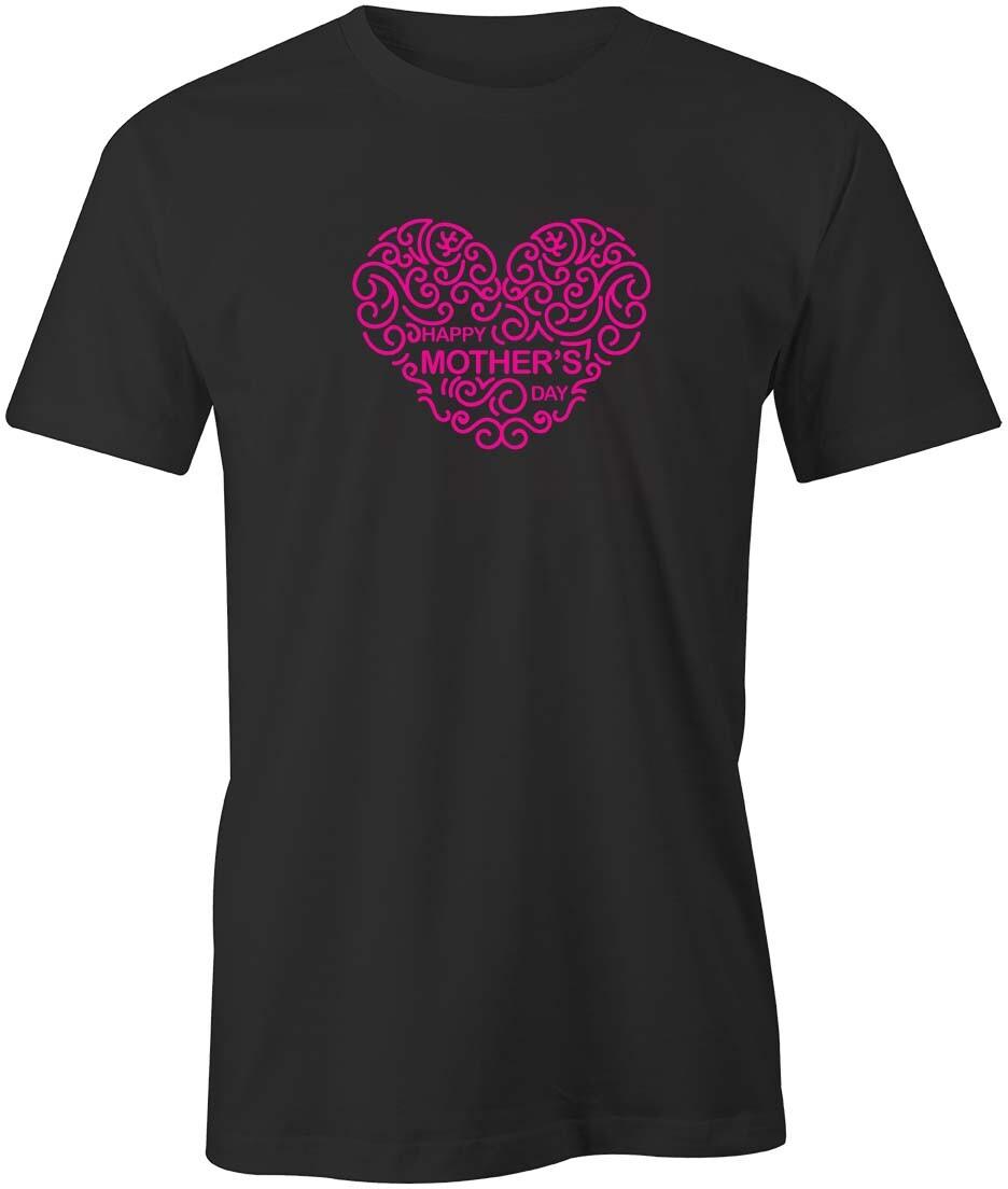 HAPPY MOTHER S DAY HEART Tshirt Tee Short-Sleeved Cotton FUNNY S1BSA15 XL