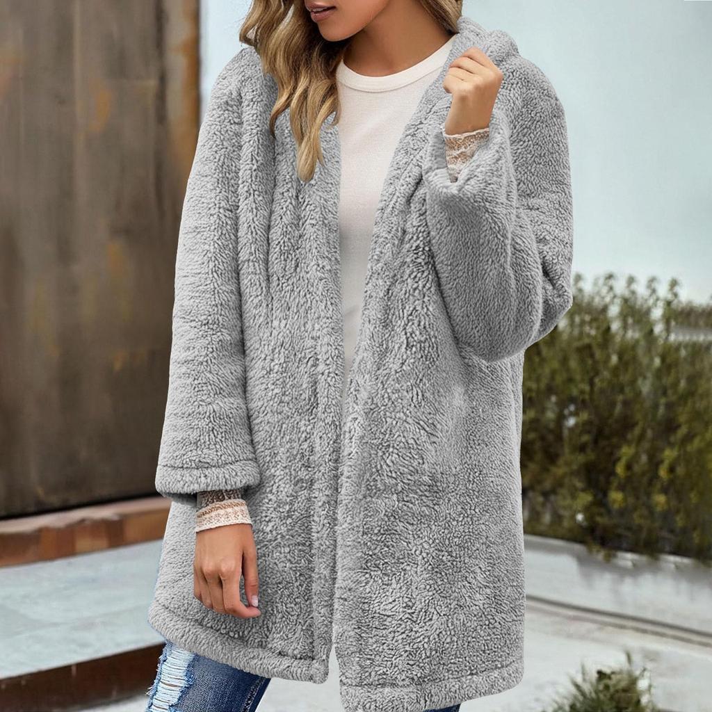 Fashionable Women's Solid Color Zipper Jacket