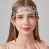 Waterdrop Tassel Hair Chains Ethnic Style Hairband Jewelry Trendy Forehead Chain  Women