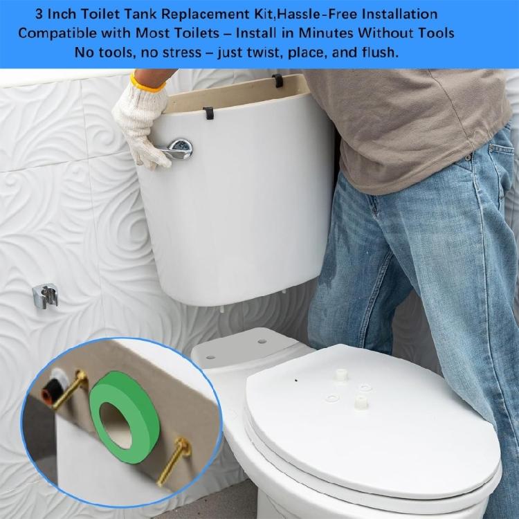 3-Zoll-Spülkasten-Dichtungswinkeldichtungsscheibe Toilettenspülkasten-Ersatzteile Langlebige Spülkasten-zu-WC-Schüssel-Verbindungssätze