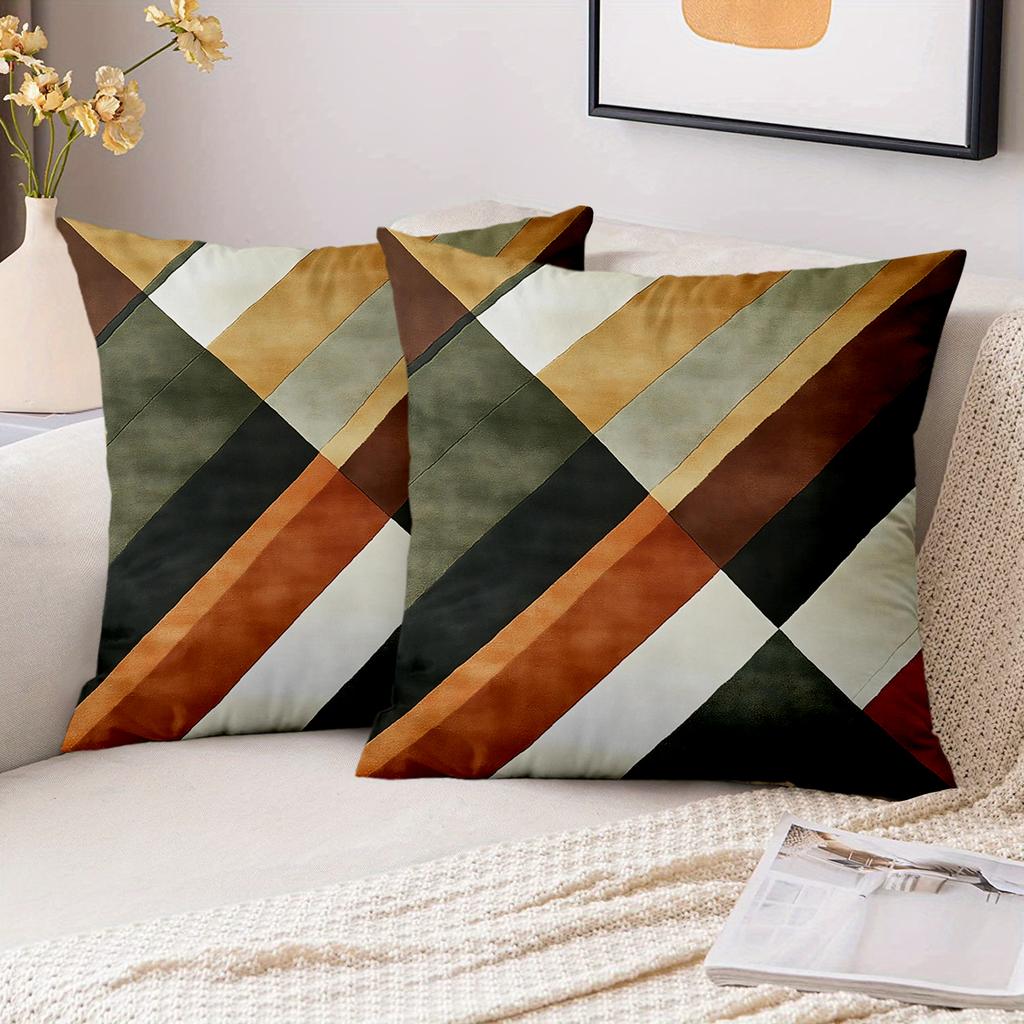 1 Pieces Stylish Geometric Pattern Throw Pillow Cushions Polyester pillowcase, sofa decorative cushion cov Headboard Pillow