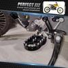 NICECNC Dirt Bike Billet Wide Foot Pegs Compatible with Suzuki RMZ250 2010-2018 RMZ450 2008-2018 RMX450Z 2010-2017,Aluminum CNC-machined