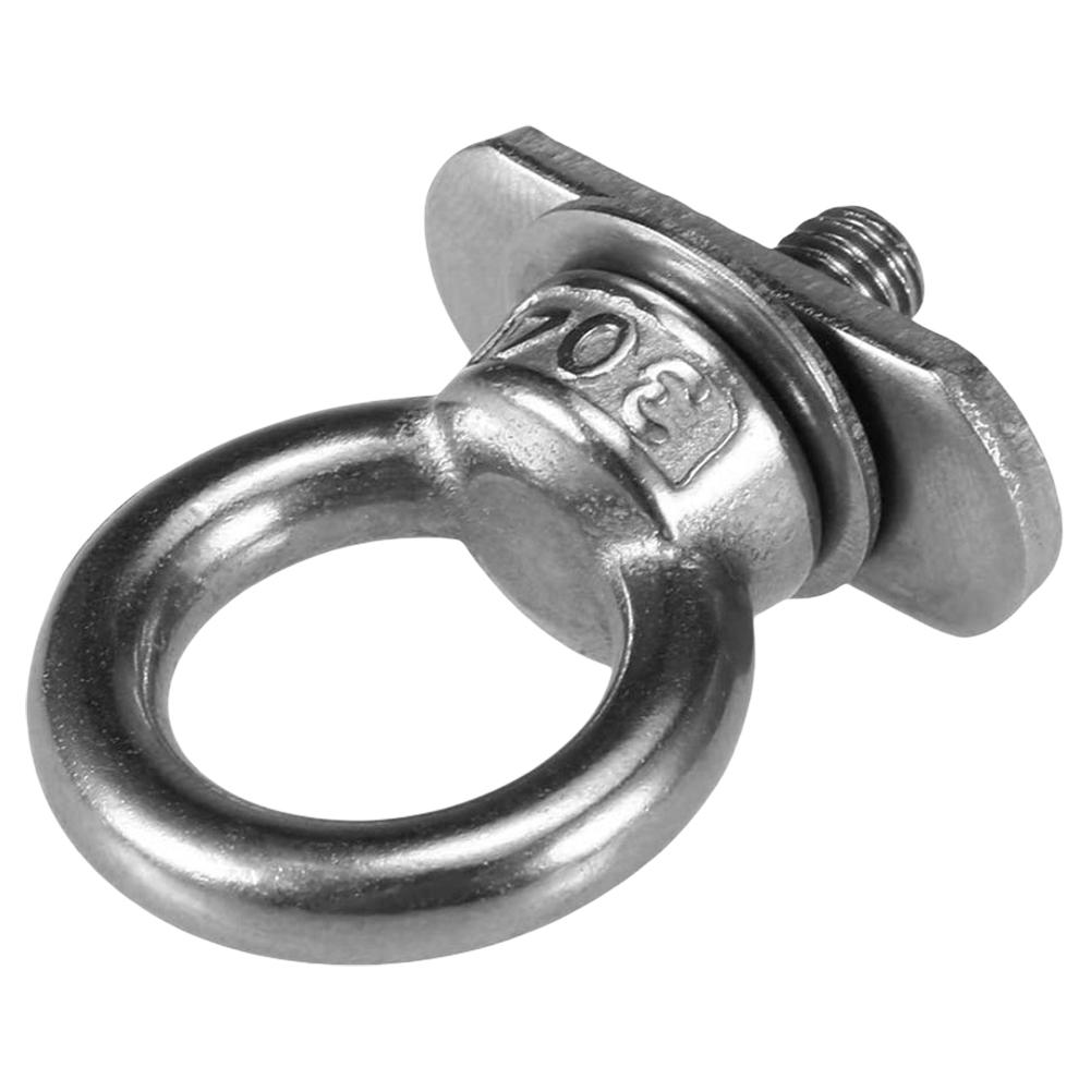 Stainless Steel 2pcs Track Mount Kayak Tie Down Eyelet Track Mount Tie Up Eyelet Kayak Tie Down Eye Bolt for Kayaks Boats Canoes