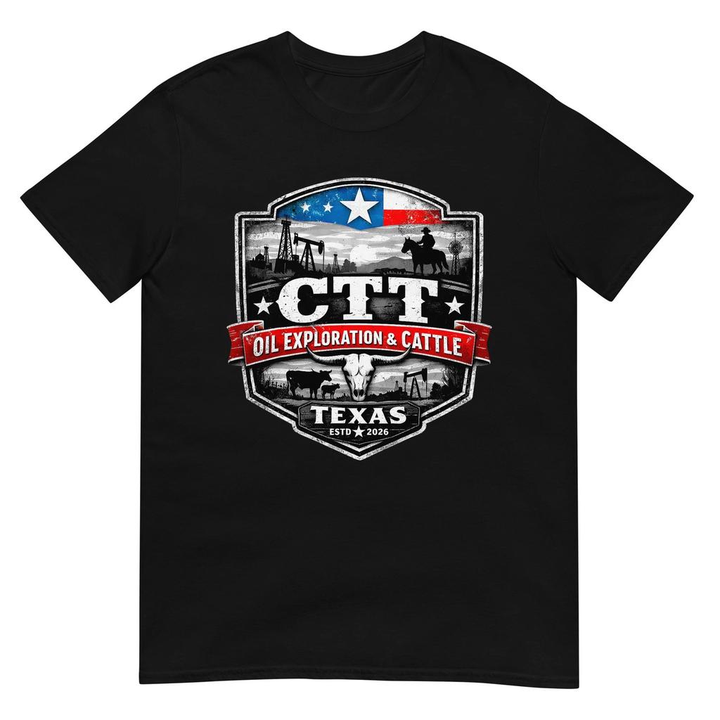 CTT Oil Exploration Cattle Badge MTEX Landman Series T-Shirt