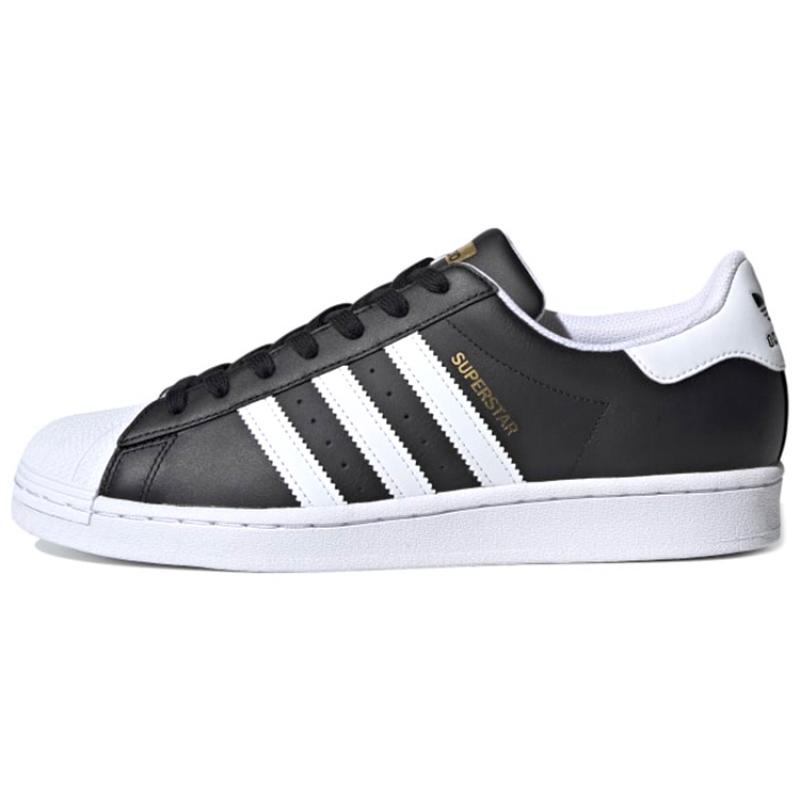 

Adidas Originals Superstar Shoes Black White Gold Sneakers FX2331 36