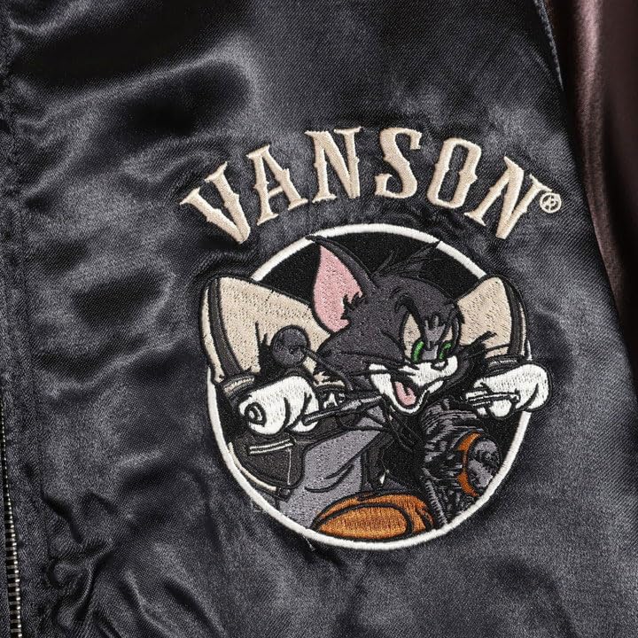 Tom and Jerry Collaboration Embroidery Reversible Sukajan XXL [Banson] TJV-2507