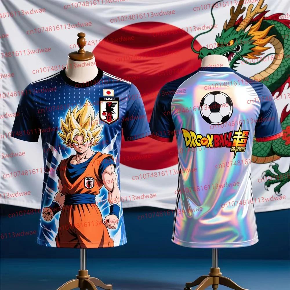 Japan Football Jersey 2026 New Dragon Ball Anime Football Shirt Goku Super Saiyan Special Edition Football Jersey Kit Kid Jersey XXS