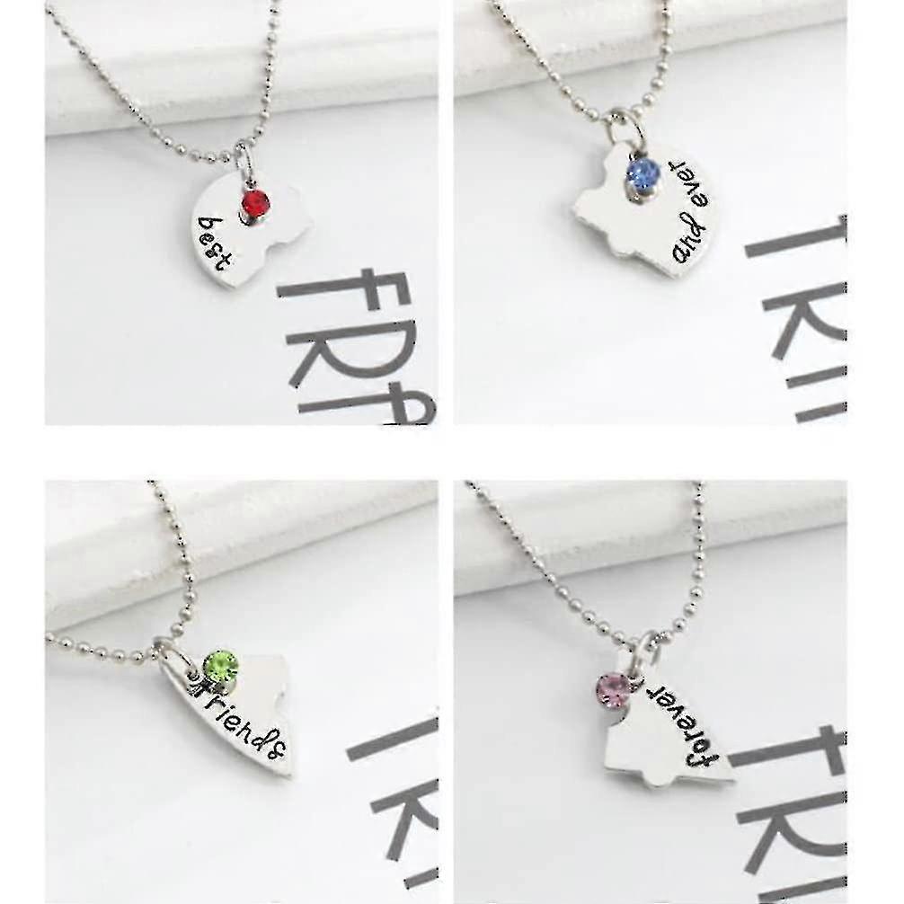 Collana Amicizia Per 4 Migliori Amici, Collana Migliori Amici Per Sempre Acciaio Inossidabile Collane Bff Per Ragazze
