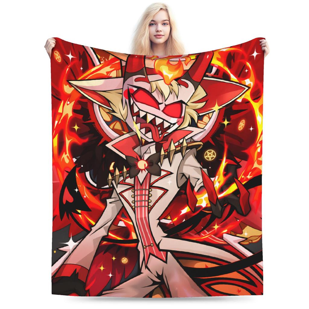 Relax Alastor Vox Blankets Quality Soft Warm Hazbines Hoteles Bedding Throws Autumn Students Couch Chair Fashion Bedspread