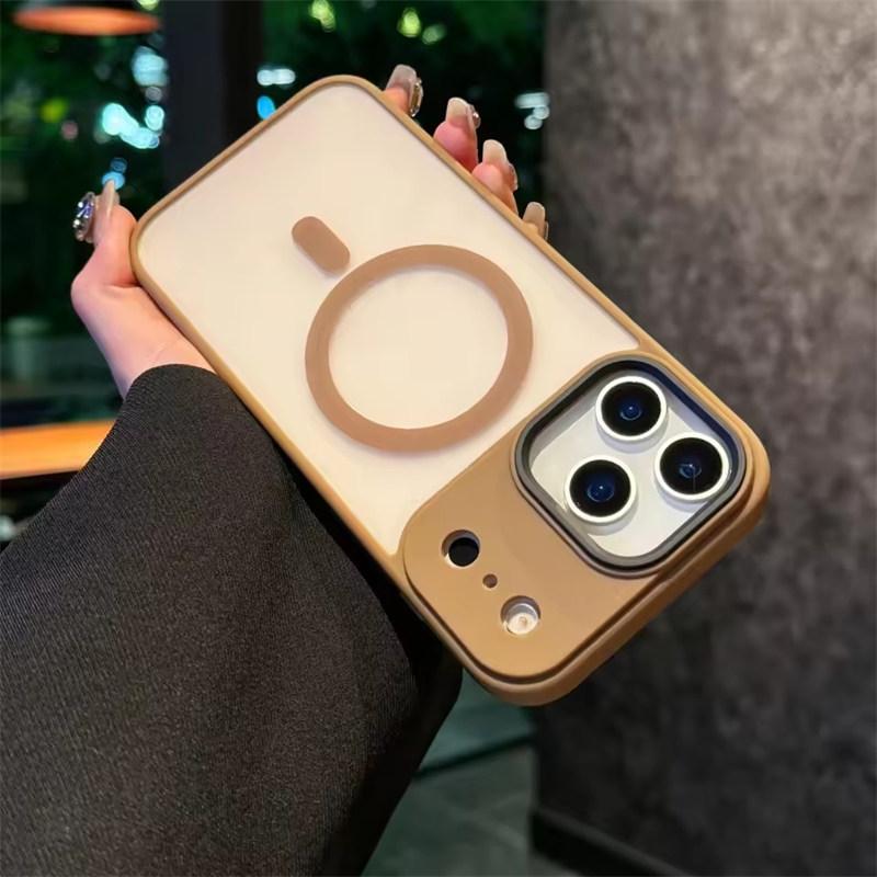 

Матовый прозрачный чехол для Magsafe для iPhone 17 Air 17 Pro Max Магнитная беспроводная зарядка Противоударный чехол iPhone 17 Pro