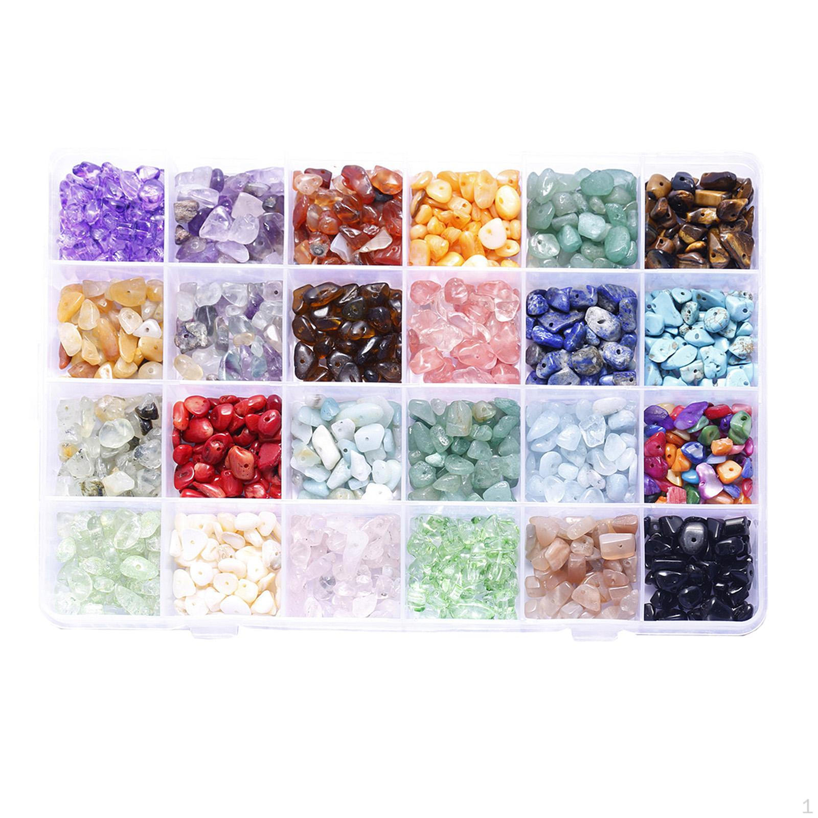 

Beads for Jewelry Making -Multicolor Gem Crystal Ring Bracelet Earring Craft -Irregular 4-8mm_C