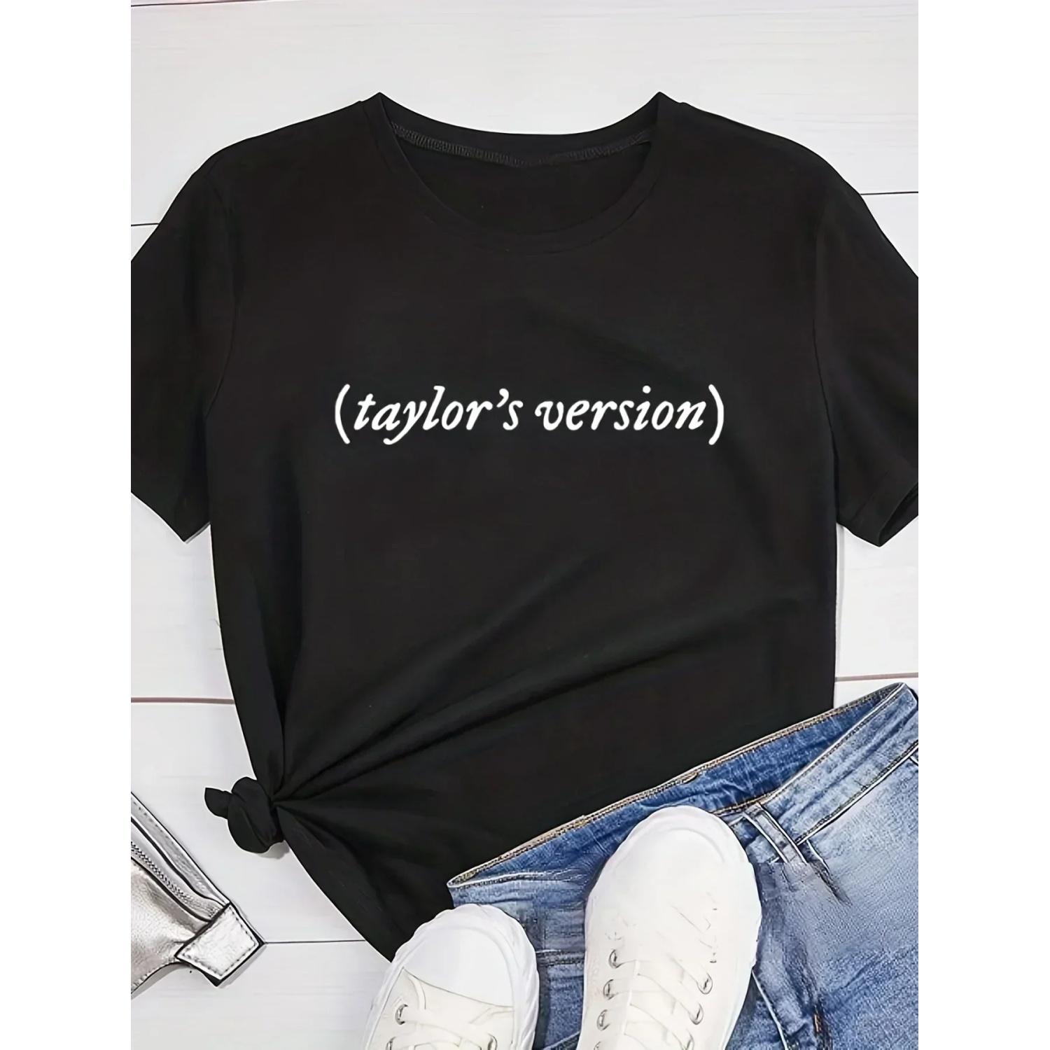 

Camiseta Feminina Taylor Estampada De Manga Curta Y2K Swifts Merch Harajuku Roupas De Rua Women Clothing t shirt women clothes XXXXXL