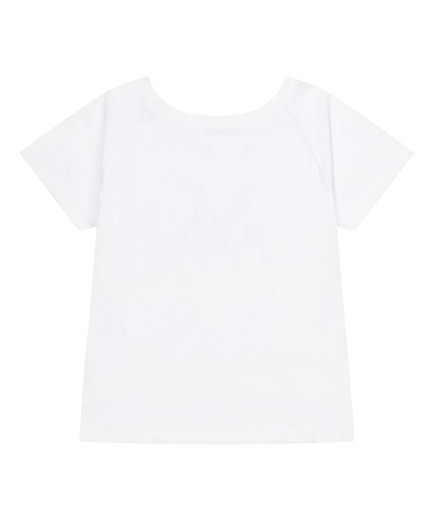 MUCENT Brin One Shoulder Cubic Point Short Sleeve Tee