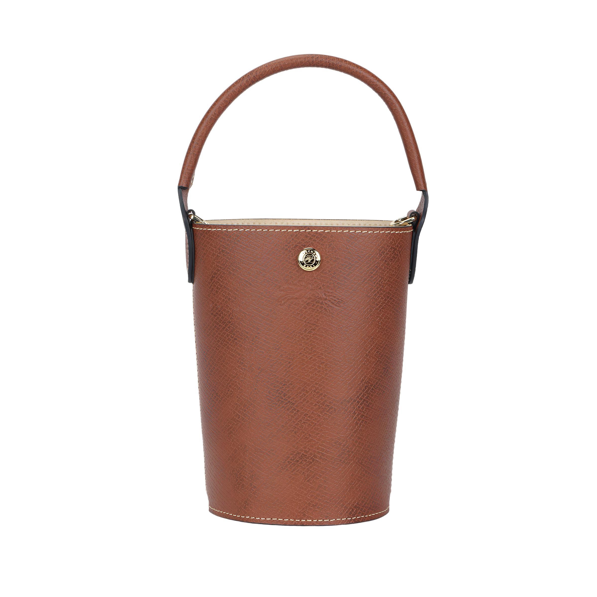 

Longchamp Épure 12 Mini Bucket Bag Women Handbags Brown 10213HYZ035 Basic Set (Bag+Dust Bag)
