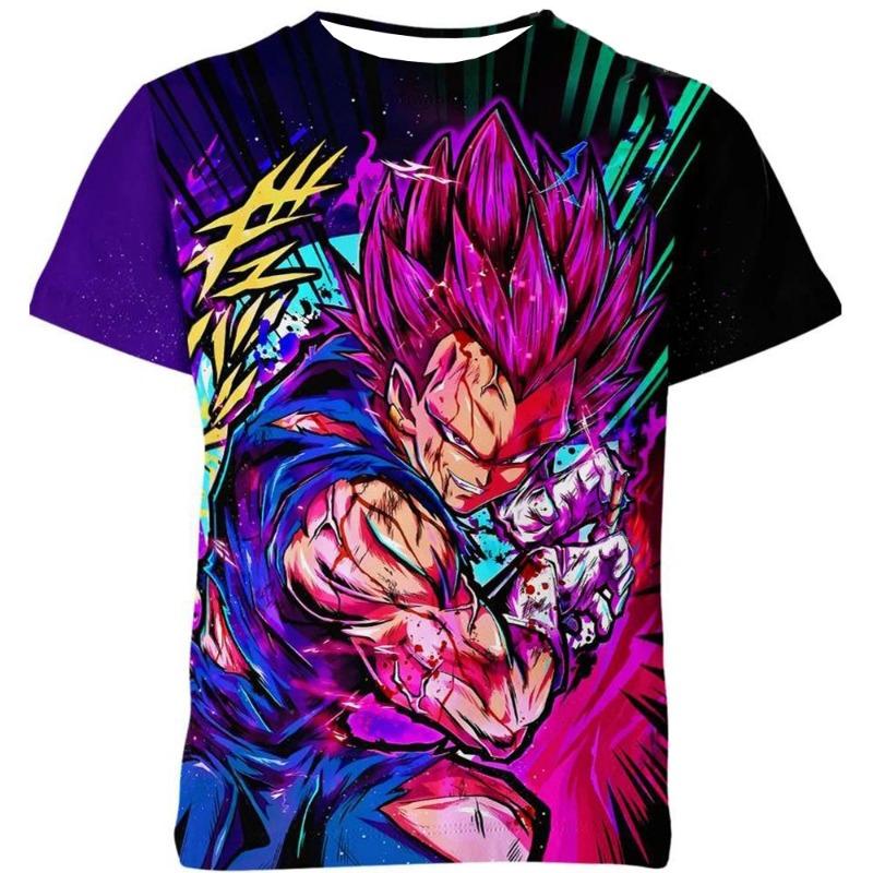 Men's Japanese Dragon T-Shirt - 3D Digital Print Short Sleeve Round Neck Summer Casual Wear
