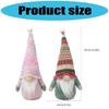 Set of 2 Christmas Ethnic Gnomes Dolls Decors Handmade Scandinavian Tomte Figures Ornaments for Home and Party Display
