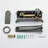 Gunmetal PVD Wall-Mounted Concealed Basin Faucet - All-Copper Hot & Cold Water Bathroom Sink Tap