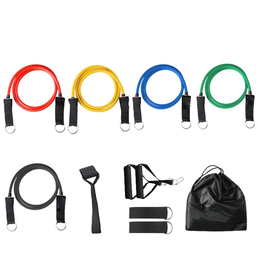11-Piece Strength Training Set: Resistance Bands Multi-Functional Resistance Trainer Fitness Equipment—Sculpt Your Ideal Body Anytime Anywhere