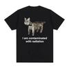 I Eat Cement Cursed Cat Funny Meme T Shirt for Women Fashion Casual Short Sleeve T Shirts Women T-shirt Tops
