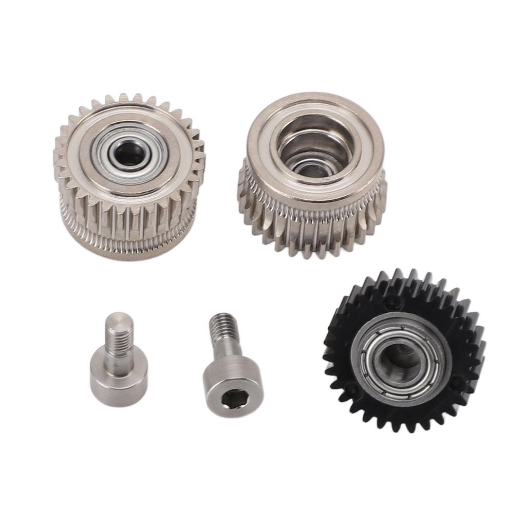 Extruderzahnrad Ni-beschichtet Gehärteter Stahl Vollmetall Filament-Antriebszahnrad für K1C K1 Maximaler 3D-Drucker Zubehör