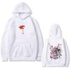 Anime Demon Slayer Daki Cherry Blossom Graphic Hoodie Men Women Oversized Hooded Sweatshirt Male Fashion Vintage Hoodies