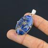 Womens Day Deal Sodalite Gemstone Third Eye Chakra Pendant Jewelry 925 Silver