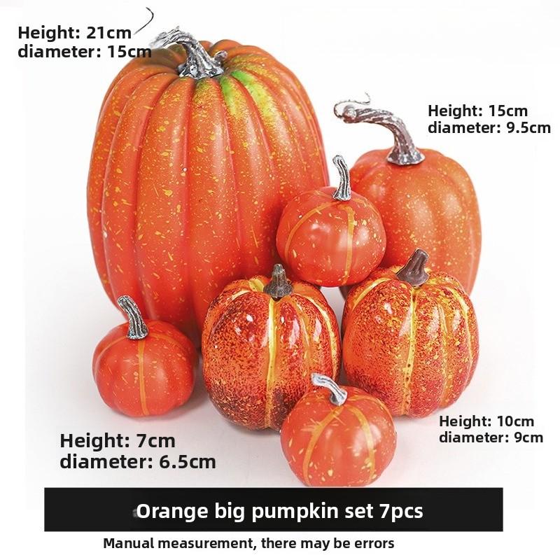 Simulation of Pumpkin Foam Large Pumpkin Festival Atmosphere Scene Decoration Pendant Accessories Garden Pumpkin Ornaments