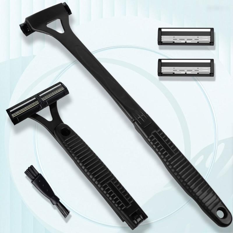 Men's Shaving and Back Hair Removal Shaver Three Layer Blade and Detachable Design Stylish Grooming Accesories for Men