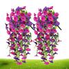 Artificial Hanging Flowers Silk Petunia Fake Flowers UV Resistant Outdoor Hanging Plants Wedding Home Garden Decorations