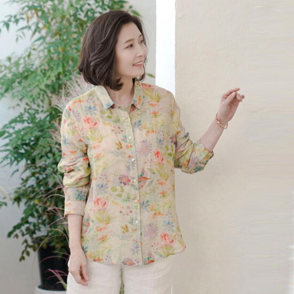 Shiz Madam Women S Floral Collar blouSe T56745