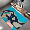 Abstract Human Silhouette Art suitable as a non-slip mat for the living room or bedroom sofa