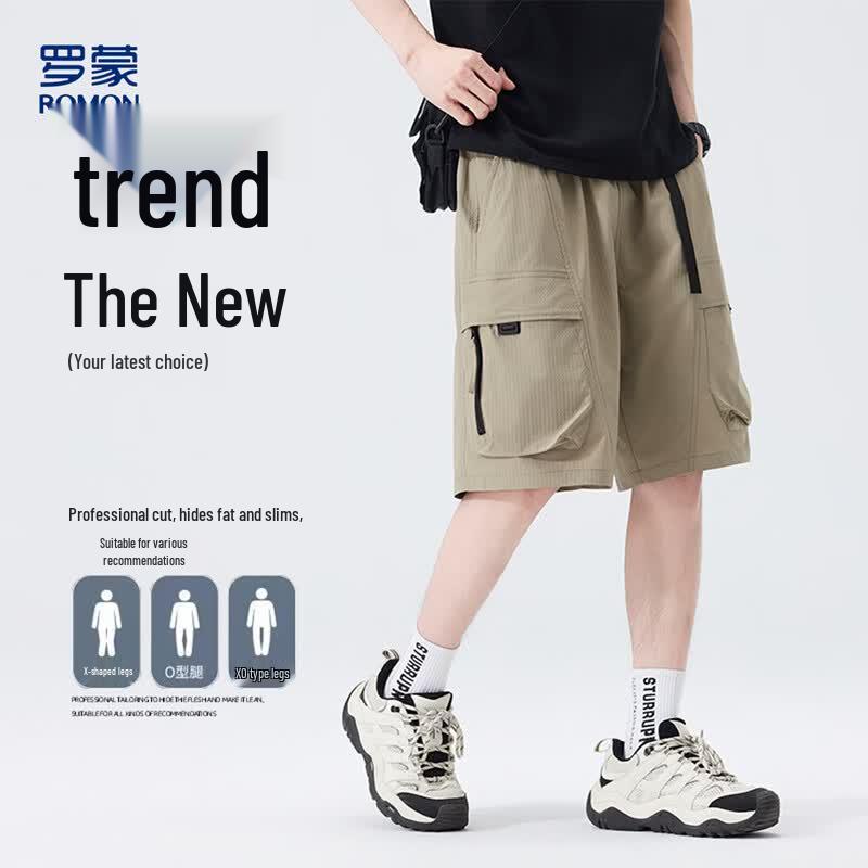 Romons Men s Summer Cargo Shorts 2XL хаки