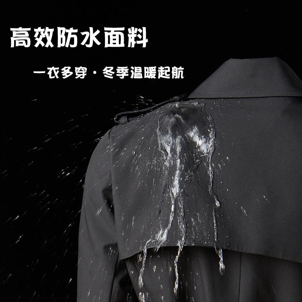 Shenghong waterproof trench coat down jacket removable duck down liner one dress two wear short coat female 13579