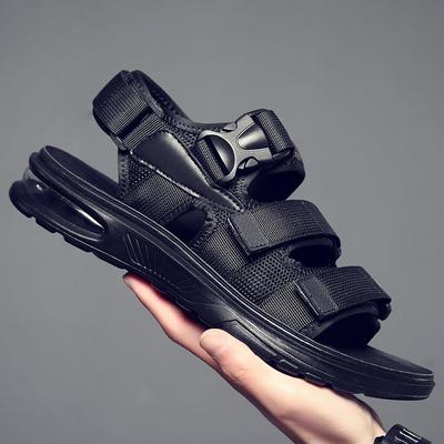 Fashion 2025 New Design Men Rome Sandals Leather Fashion Sandals Black Men Summer Shoes Comfortable Cushion Soft Gladiator Sandals