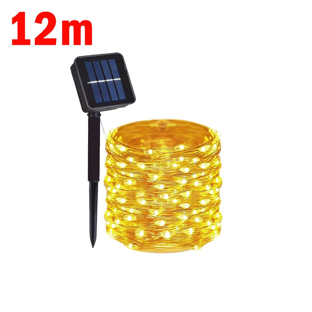 7m~20m Solar Led Light Outdoor Festoon Lamp Solar Garden Outdoor Waterproof Fairy Camping Garland String Christmas Decoration