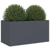 Plant Pot Anthracite 62 x 30 x 29 cm Steel