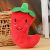Interactive Toys for Dogs Bite-Resistant Squeaky Chili-shape Dog Squeaky Toy for Small Breed Indoor Outdoor Home Park Walking