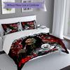3pcs Art the Clown Terrifier5 Pattern Bedding Set Duvet Cover Set Includes Duvet Cover &pillowcases, Perfect All Season Bedroom Decoration & Gift