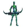 3D Printed Robot Action Figure with Accessories Movable Joints Robot Model Toy Articulated Dummy Figurine Decoration Ornament