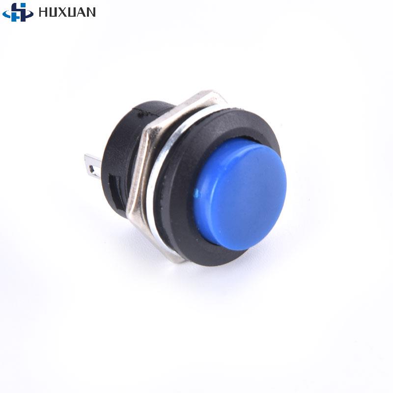 1Pcs 16mm 12V-24V Waterproof Car LED Power Push Button Momentary Switch Metal ON/OF
