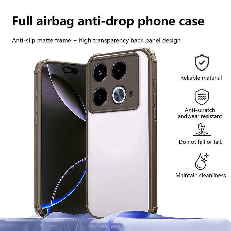 Dla Infinix Note 40 Nowe Przezroczyste Pancerne Wstrząsoodporne Etui Dla Infinix Note 50 Pro Plus Ochrona Obiektywu Aparatu Pokrowiec Note 30 Pro